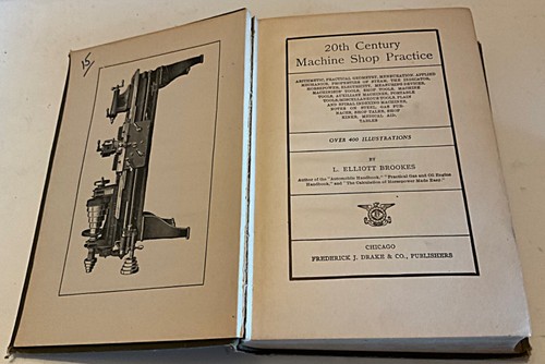 BROOKES TWENTIETH CENTURY MACHINE SHOP PRACTICE HC 1906 - Picture 4 of 5