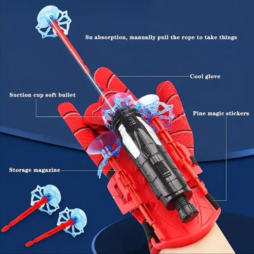 Spiderman Handschuh Spider Man Dart Pfeil Spielzeug Spiderman Kostüm Zubehör Set - Bild 13 von 14