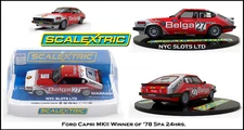 Scalextric Ford Capri MK3 Spa 24Hrs 1978 Winner G. Spice 1:32 Slot Car C4349