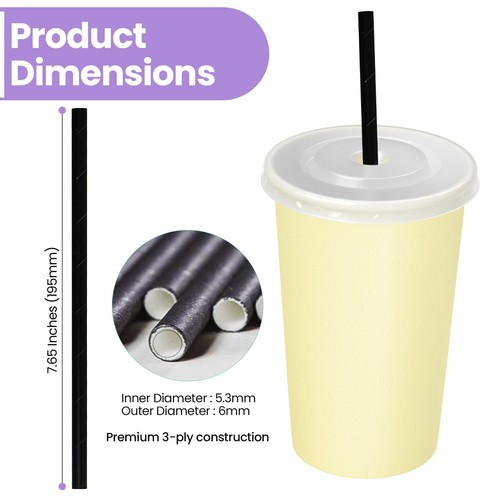 1-2000 Straws Paper Biodegradable Straws Birthday Wedding Summer Party Drink - Picture 38 of 65
