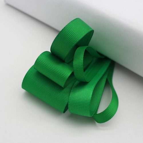 5 Yards / Green Tone Grosgrain Satin Decoration Ribbon Tape - Picture 70 of 89