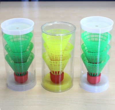 QMBASIC 9x SPEED BADMINTON BÄLLE | Schnelle Federbälle Nylon 8 Gramm Federball Highspeed