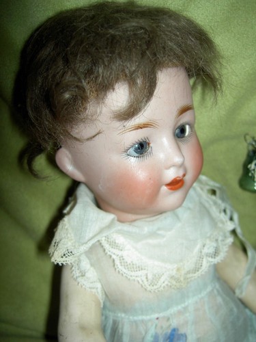 RARE, antique German bisque character toddler doll c1900 mkd: Nockler & Tittel - Imagen 5 de 12