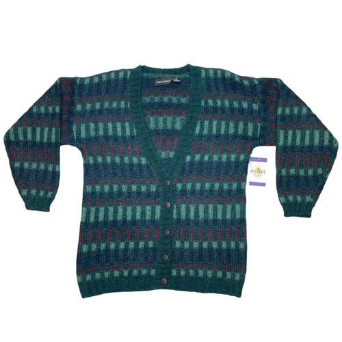 Vintage Y2k Strickjacke Pullover Paul Harris Damen S Mohair Knopfleiste Oversized - Bild 1 von 15