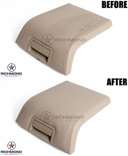 2015-2017 Lincoln Navigator - Genuine Leather Center Console Lid Cover, Black - Picture 7 of 12