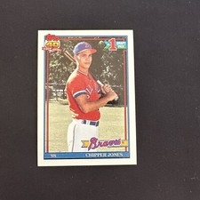 1991 Topps Baseball # 333 Chipper Jones Rookie NM