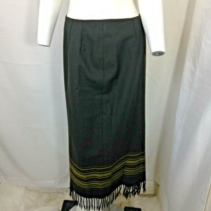 fringe 6p stevens petites valerie sarape olive skirt womens