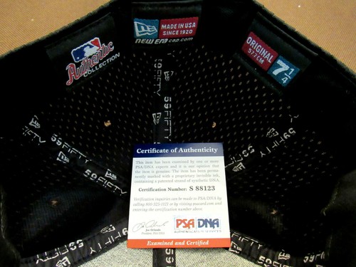 BARRY BONDS HR KING SAN FRANCISCO GIANTS SIGNED AUTO NEW ERA CAP HAT PSA/DNA - Picture 4 of 4