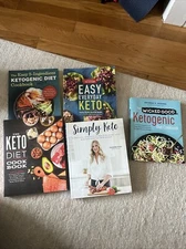 Lot Of 5 Keto  Diet Cookbooks Simply Keto Everyday Keto Weight Loss Low Carb