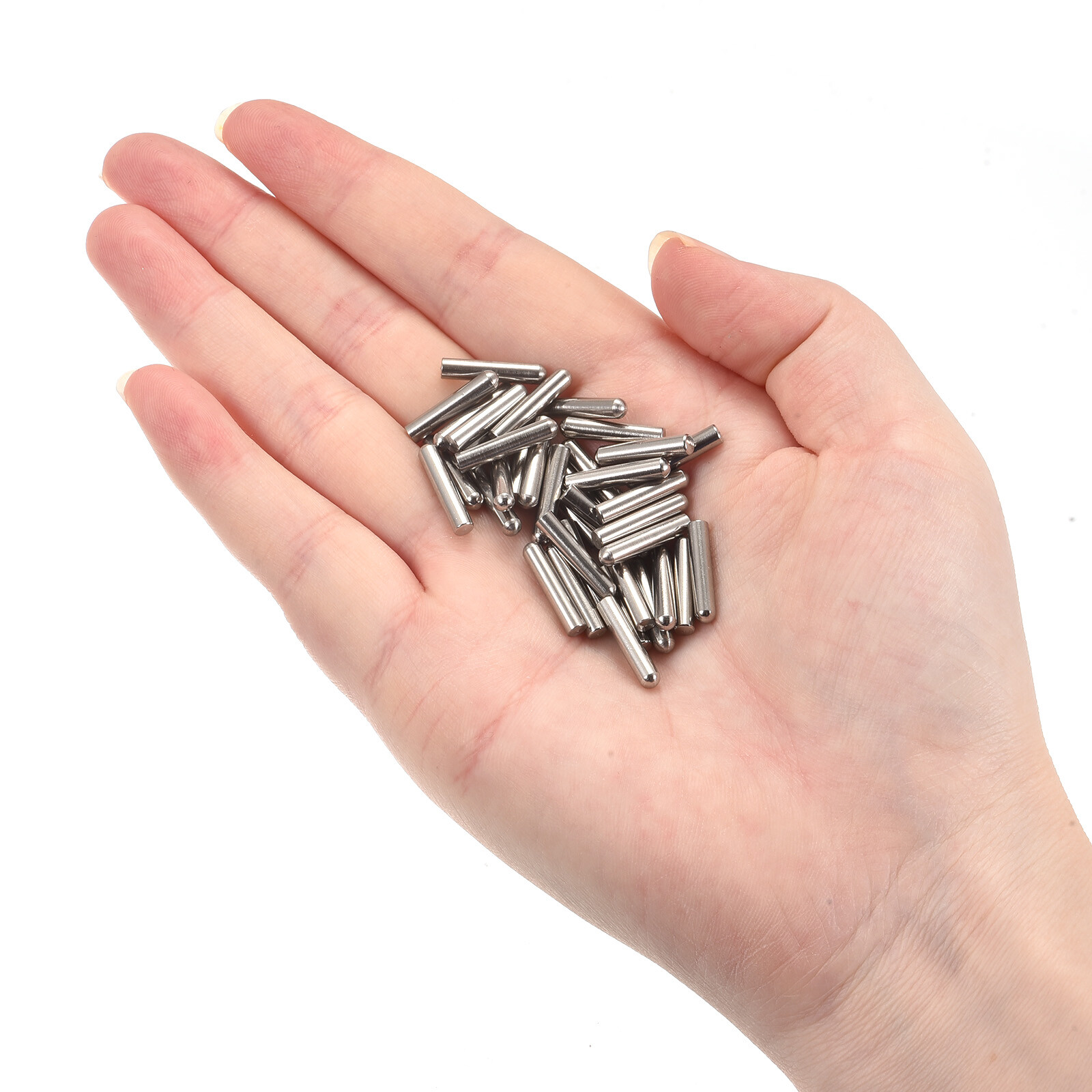 4x14mm Dowel Pins, 50pcs Round Head Flat Chamfered End Dowel Pin