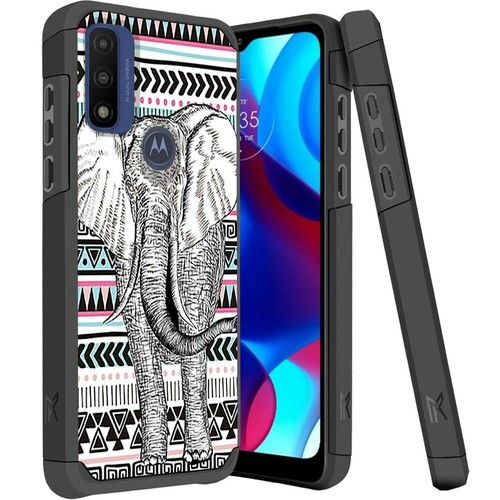 For Moto G Power 2022 Pure Rugged Dual Layer Shockproof Case+Tempered Glass x6 - Bild 20 von 27