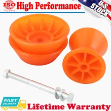 New Marine RP-335 3.5" 1/2" Polyurethane Bow Roller w/ Bells for Marine Trailers