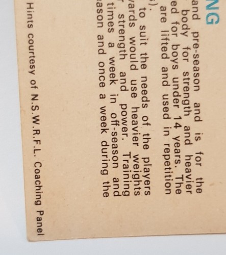 1977 Roger Lavis North Sydney Bears #43 Scanlens Rugby League card NRL NSW (160) - Picture 21 of 24