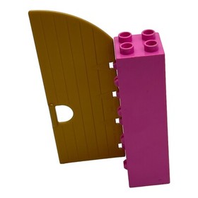 LEGO DUPLO Replacement Part Gold Door and Hinge Cinderellas Castle #6154