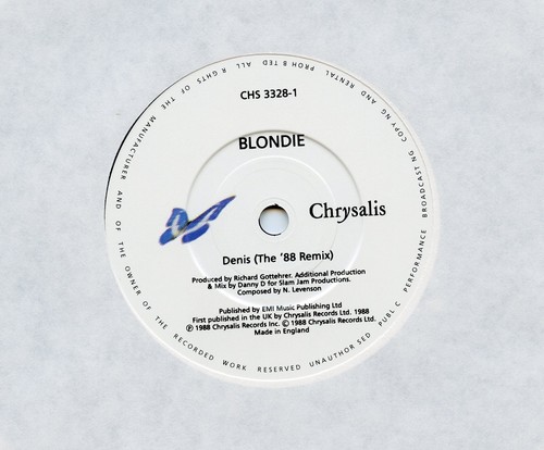 Blondie/Denis (the '88 Remix) + 1 (UK/45 RPM 7" Vinyl) - Picture 3 of 3