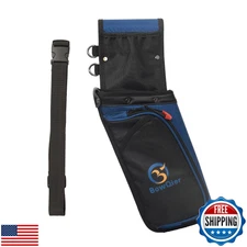 BowQier Archery Back Arrow Quiver Holder, Tube Hip Quiver Waist Hanged Carry 