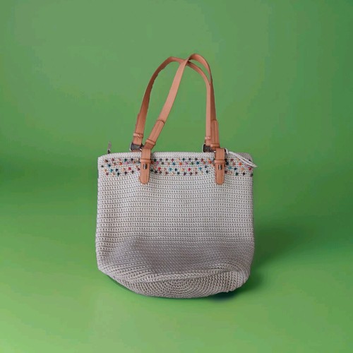 the sak gehäkelte Handtasche