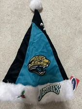 NFL Jacksonville Jaguar Season Spirit Teal & Black Basic Santa Hat by Forever 