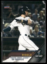 JT Riddle 2017 Pacific Coast League PCL Top Prospects Set