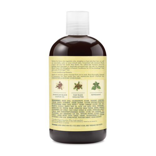 Strengthen & Restore Shampoo 100% Pure Jamaican Black Castor Oil, 13 oz - Picture 13 of 15