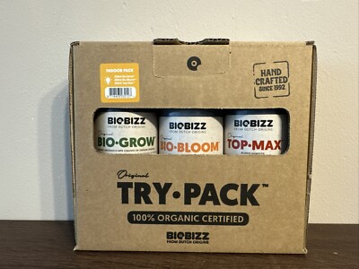 Biobizz Indoor Try Pack 3x 250ml Bio-Grow Bio-Bloom Top-Max NEU
