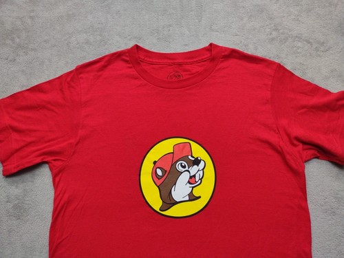 Buc-ee's T Shirt Beaver Nuggets Gas Station Small Red Official - Picture 2 of 8