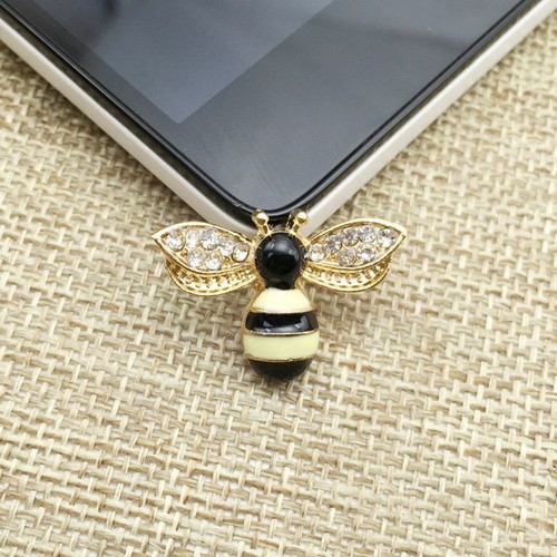10x Alloy DIY Crystal Rhinestone Bee Flatback Embellishment Craft Button Jewelry - Picture 4 of 7