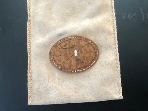 "AMORELLI" VELVET? DRAWSTRING SMOKING PIPE  POUCH-TOBACCO MM Made in ITALY - Picture 3 of 8