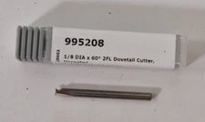 Harvey Tool Angle Carbide Dovetail 1/8" Dia Sharp Point 60­° 2 Flute 995208