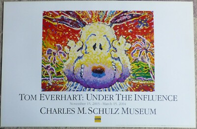 【希少】トム エバハート　スヌーピー　NOBODY BARKS IN L.A. TOM EVERHART Nobody Barks in LA Snoopy PEANUTS Lithograph
