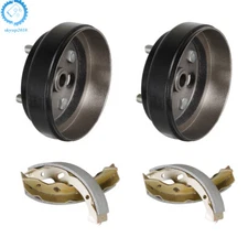 FOR EZGO Rear Brake hub Drums Brake Shoe Kit Electric TXT 96+ Golf Cart 27945G01