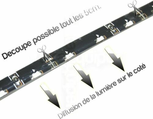 WHITE XENON WHITE SOFT SMD LED BAND DAYTIME LIGHTS WHITE XENON WATERPROOF - Picture 3 of 5