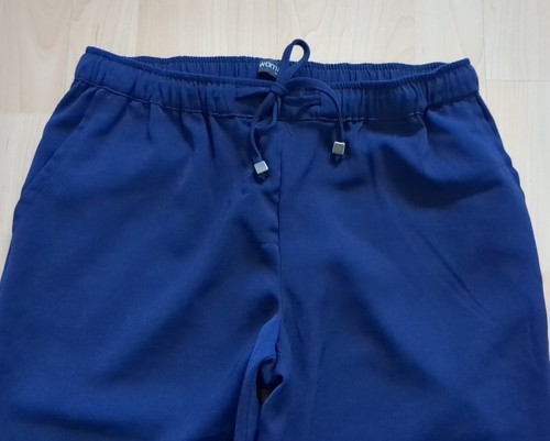 TCM Hose Stoffhose Damen Gr. 38 weites Bein blau dunkelblau von Tchibo Woman - Bild 2 von 9