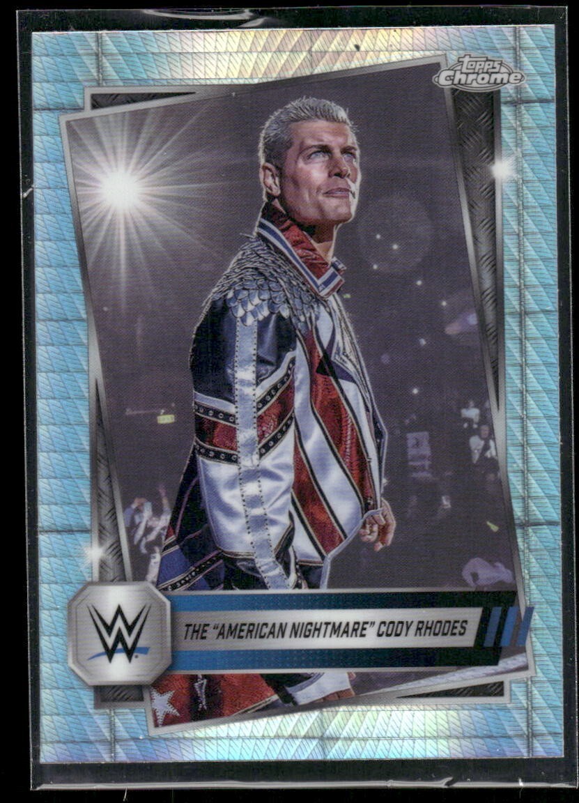 2025 Topps Chrome WWE The American Nightmare Cody Rhodes #1 Prism Refractor