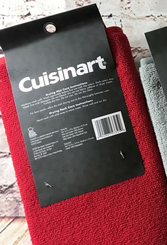 NUOVO! Cuisinart TAPPETINO ASCIUGAPIATTI + PORTAPIATTI Cucina Microfibra 18x16 SCEGLI - Foto 11 di 17