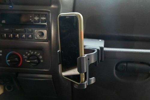Soporte de montaje de teléfono multifunción para automóvil para Jeep TJ Wrangler 1997-2006 - Imagen 8 de 11