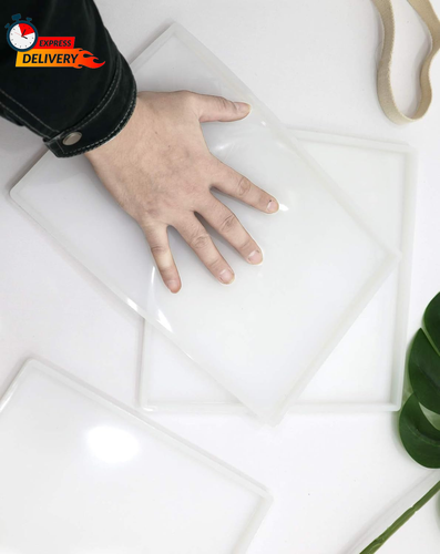 Large Rectangle Resin Tray Mold, Oversized Silicone Casting Molds for Epoxy, DIY - Picture 4 of 12