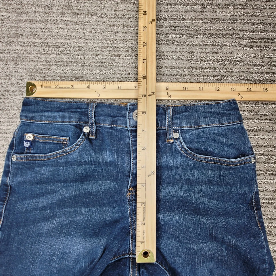 Chaps Size 4 / 27 Girls Jeans Mid Rise Kick Missy Blue Denim - Image 3 of 4