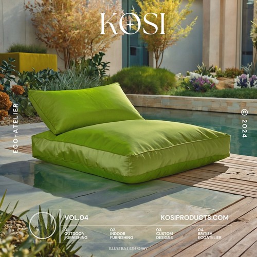 Bean Bag Square Floor Cushion Outdoor Or Indoor 60cm x 60cm 10cm or 20cm Depth - Picture 58 of 87