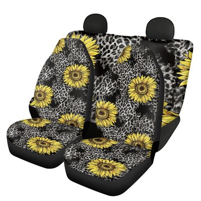 Polyester Material Washable Car Front and Rear Seat Cover Suitable for Most Cars