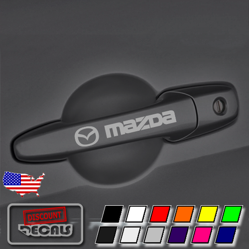 5x Door Handle Decal for MAZDA Miata Mazda 3 Mazda 6 CX-5 Roadster - Picture 11 of 13