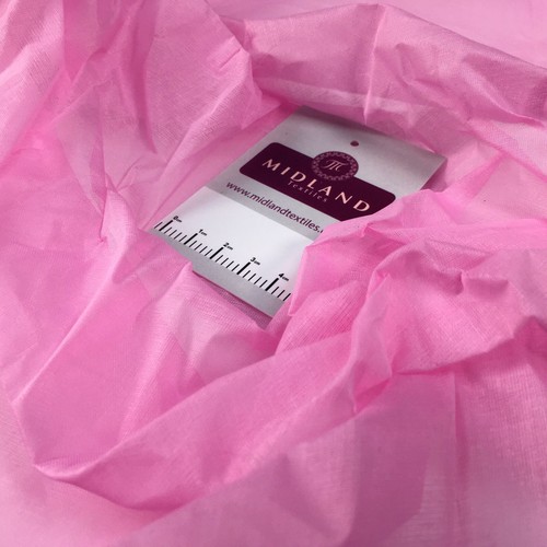 100% Cotton Organdie stiff lightweight fabric used for curtain & lining 43" M689 - Picture 61 of 91