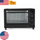 6 Slice Kitchen Toaster Ovens W/ Baking Pan Grill Rack Crumb Tray 1500 W Black