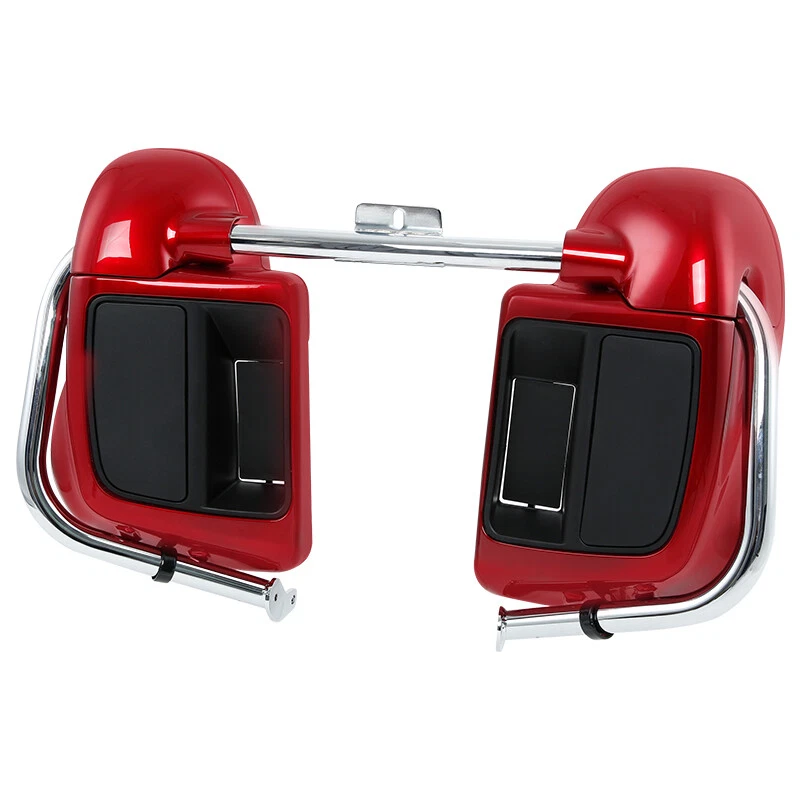 Красные нижние вентилируемые обтекатели защита двигателя от аварии подходят для Harley Road Glide 14-Up - Изображение 2 из 4