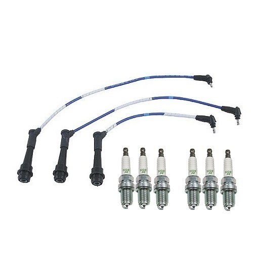 For Lexus IS300 01-04 L6 3.0 Tune Up Kit w/ Bosch Spark Plugs  Denso Wire Set