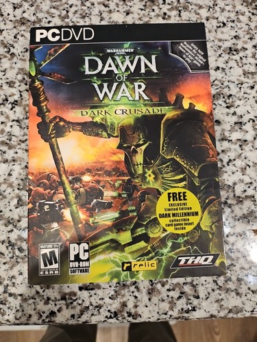Warhammer 40,000 Dawn of War: Dark Crusade (PC, 2006) New Sealed With Sleeve VTG