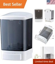 Durable ABS Wall Soap Dispenser - 4.5" x 4.5" x 7.9" for Hand Sanitizer & More