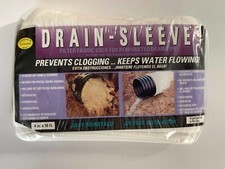 Carriff Drain Sleeve Filter Fabric Sock for Perforated Drain Pipe 4” X 10’