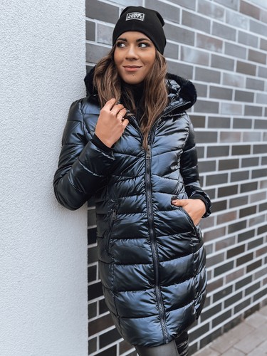 Damen Steppjacke mit Fellkapuze Jacke für Winter Halblang Winterjacke DSTREET - Bild 25 von 47