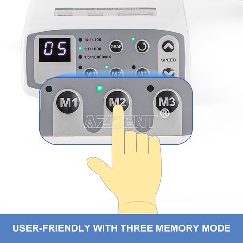 AZDENT Dental LED Brushless Electric Micro Motor/1:1/1:5/1:4.2 LED Handpiece NEW - Picture 8 of 53